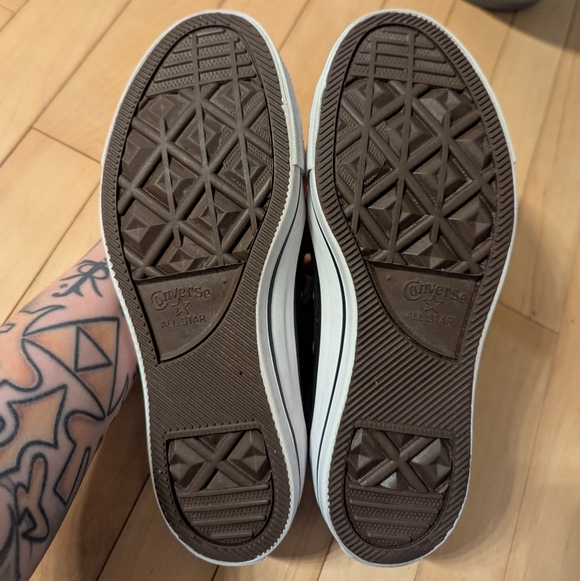 Vintage Converse All Star Chuck taylor High Top Black Sneakers SZ 37 (8 US) - Picture 5 of 14